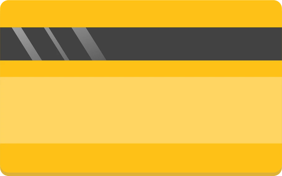 Flat illustration of a payment card representing an Apple gift card
