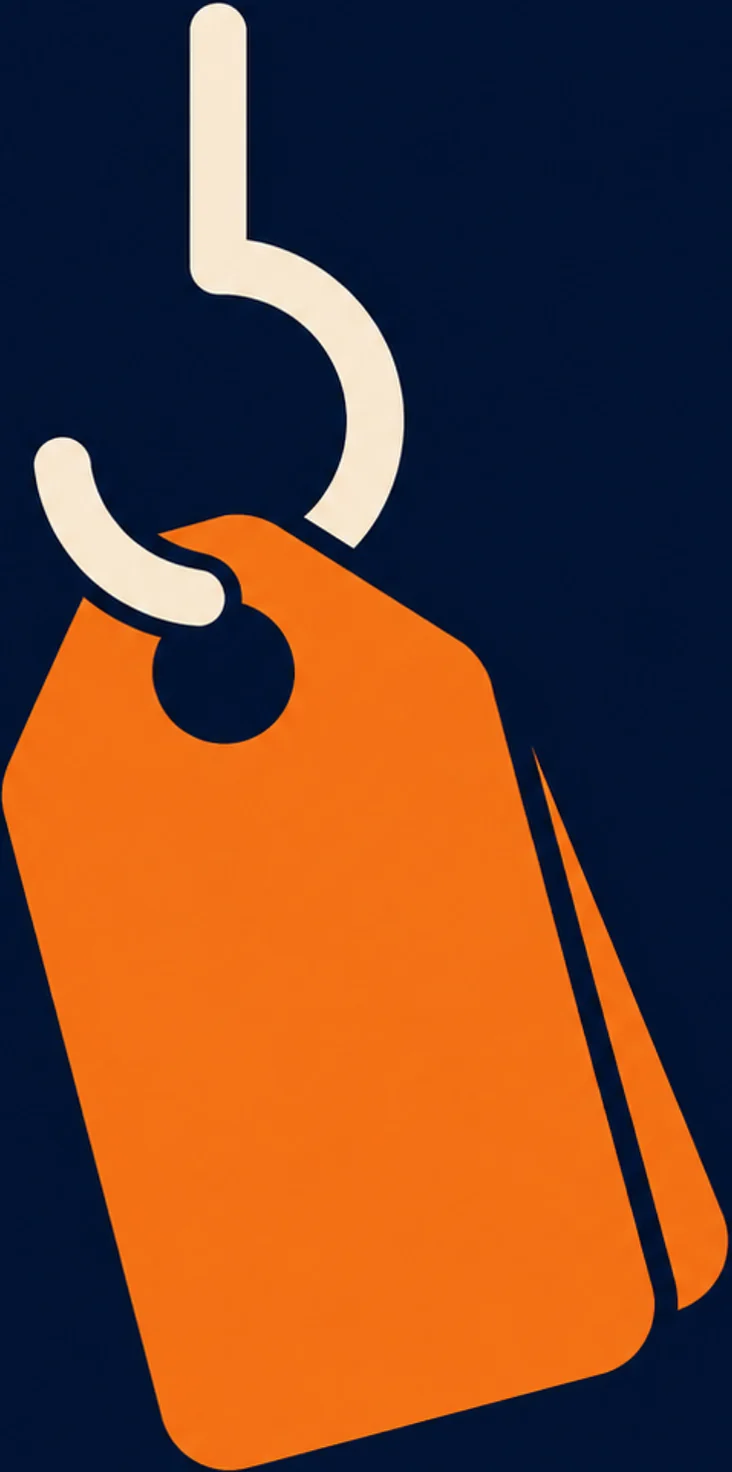 Discount tag illustration representing platform price comparison